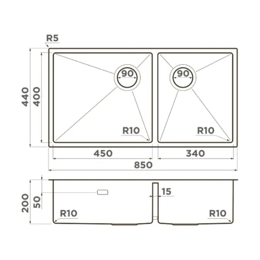 Taki 85-2-LB-U-IF Side gb фото 4